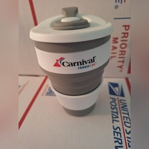 NEW Carnival Cruise Line Collapsible Travel Cup